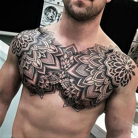 tatuajes pecho hombre|Tatuajes en el pecho para hombres – 50 ideas